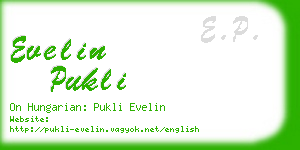 evelin pukli business card